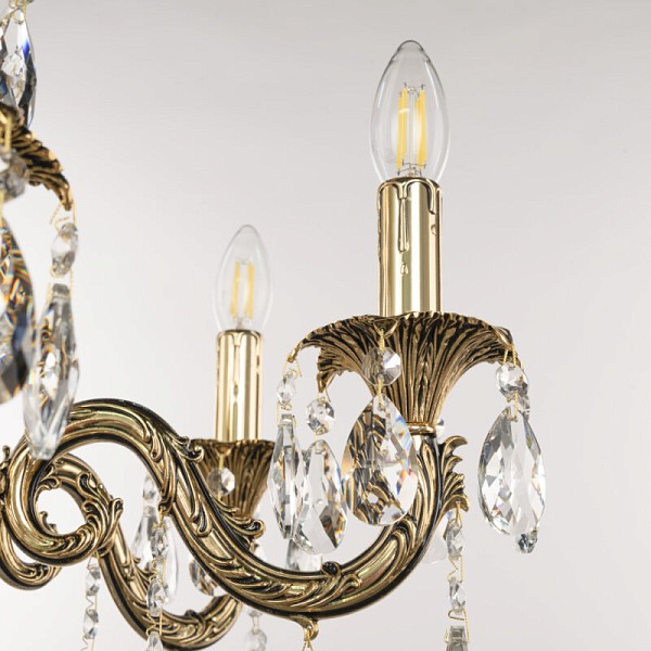 Подвесная люстра Bohemia Ivele Crystal AL7901 золото арт. AL79101/6/175 B GB
