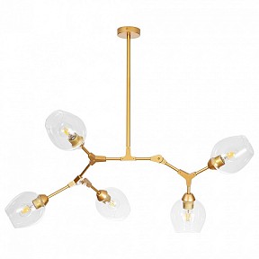 Люстра на штанге Arte Lamp Yuka желтый арт. A4103SP-5GO