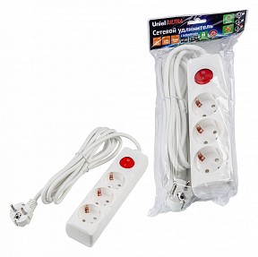 Сетевой фильтр Uniel Ultra белый арт. UL-00010016