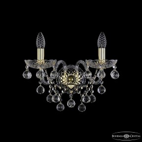 Бра Bohemia Ivele Crystal 1409 золото арт. 1409B/2/160/XL G