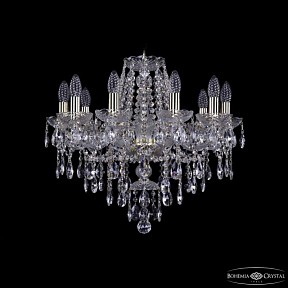 Подвесная люстра Bohemia Ivele Crystal 1415 золото арт. 1415/10/200 G