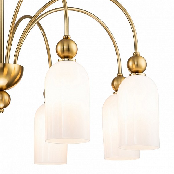 Люстра на штанге Escada Ode коричневый арт. 686/8PL Copper