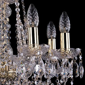 Подвесная люстра Bohemia Ivele Crystal 1413 золото арт. 1413/8/165/G/Tube