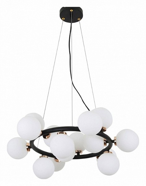 Подвесная люстра LUMINA DECO Marsiada бронза арт. LDP 6033-15 BK+MD