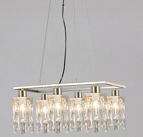 Люстра на штанге ILLUMICO  бронза арт. IL3601-6PSQ-26 AB DS