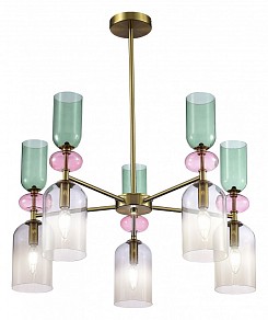Люстра на штанге ST-Luce Gea желтый арт. SL2000.202.05
