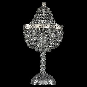 Настольная лампа декоративная Bohemia Ivele Crystal 1928 металл арт. 19281L4/H/20IV Ni