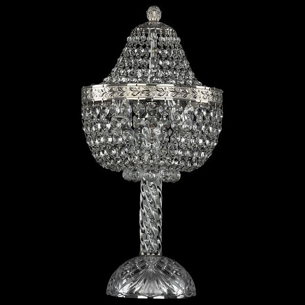 Настольная лампа декоративная Bohemia Ivele Crystal 1928 металл арт. 19281L4/H/20IV Ni