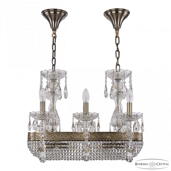 Подвесная люстра Bohemia Ivele Crystal 1452 золото арт. 1452/6/195/600 FP