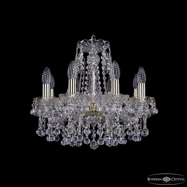 Подвесная люстра Bohemia Ivele Crystal 1409 золото арт. 1409/8/141 G