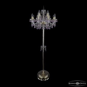 Торшер Bohemia Ivele Crystal 1410 золото арт. 1410T2/8+4/195-165 G V7010