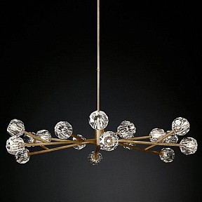 Люстра на штанге Imperiumloft RH Boule De Cristal латунь арт. 40,1218