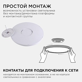 Накладной светильник Apeyron Electrics  белый арт. 18-131