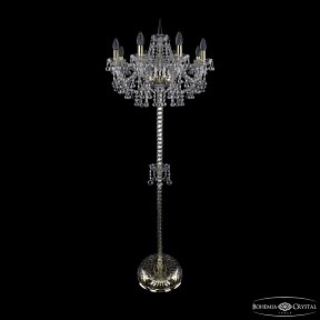 Торшер Bohemia Ivele Crystal 1409 золото арт. 1409T2/8/195-160 G