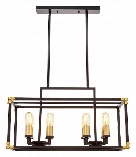 Подвесной светильник LUMINA DECO Waldorf черный арт. LDP 1140-8 BK+MD
