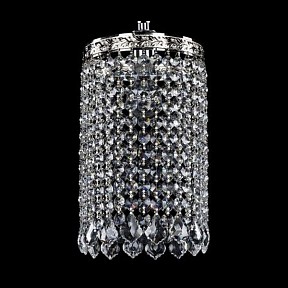 Подвесной светильник Bohemia Ivele Crystal 1920 металл арт. 19201/15IV Ni Leafs