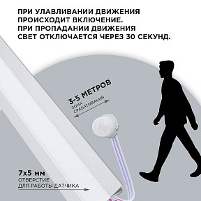 Датчик движения Apeyron Electrics   арт. 04-47