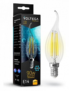 Лампа светодиодная Voltega Candle wind 9W Graphene  арт. 7132