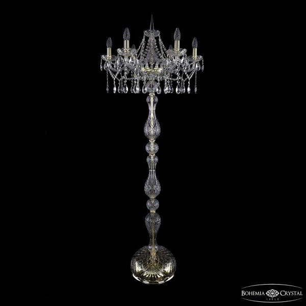 Торшер Bohemia Ivele Crystal 1413 золото арт. 1413T1/6/200-160 G