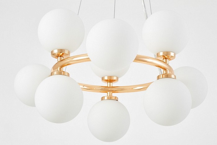 Подвесная люстра LUMINA DECO MARSIADA золото арт. LDP 6033-9 FGD