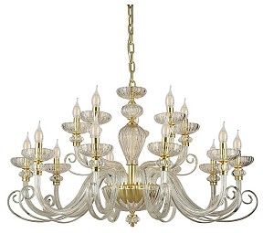 Подвесная люстра Newport ANNETTE золото арт. 8620+5/C mat.soft gold clear