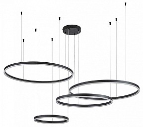 Подвесной светильник Indigo Galass черный арт. 14001/4P Black