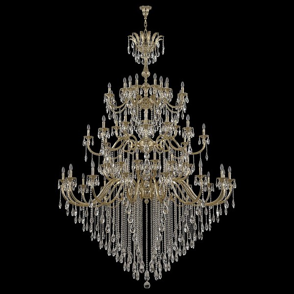 Подвесная люстра Bohemia Ivele Crystal 7218 золото арт. 72118/32+16+16/755/3d B G Y3