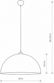 Подвесной светильник Nowodvorski Hemisphere L коричневый арт. 10297