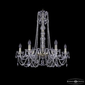 Подвесная люстра Bohemia Ivele Crystal 1402 золото арт. 1402/6/240/h-73 G