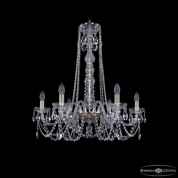 Подвесная люстра Bohemia Ivele Crystal 1402 золото арт. 1402/6/240/h-73 G
