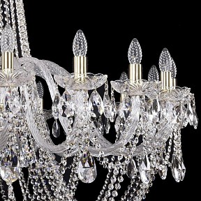 Подвесная люстра Bohemia Ivele Crystal 1402 золото арт. 1402/20/460/h-115/G