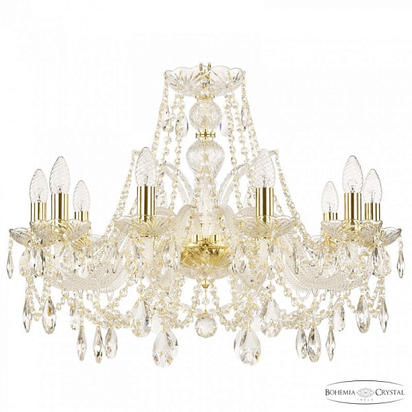 Подвесная люстра Bohemia Ivele Crystal 105 золото арт. 105/10/240 G