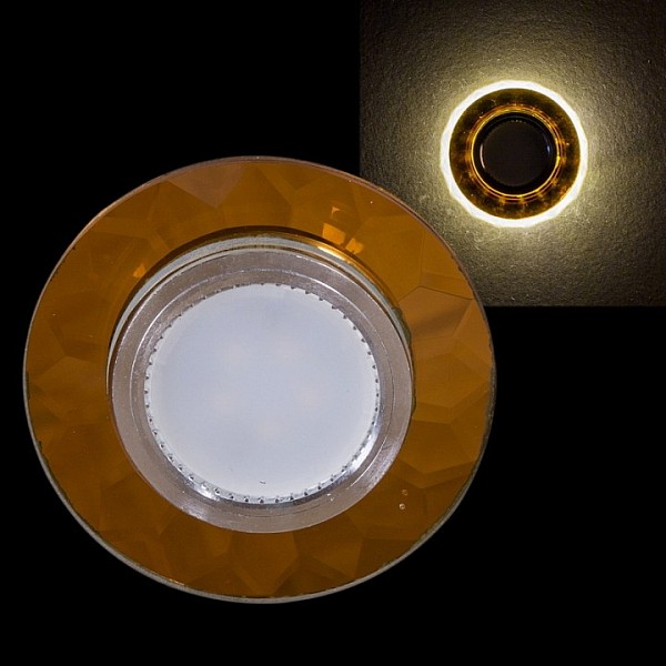 Встраиваемый светильник Reluce  коричневый арт. 14008-9.0-001LD MR16+LED3W TEA