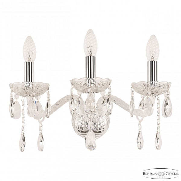 Бра Bohemia Ivele Crystal 107 никель арт. 107B/3/165 Ni