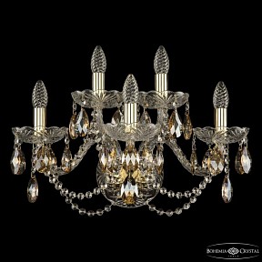Бра Bohemia Ivele Crystal 1402 золото арт. 1402B/3+2/195/XL G K721