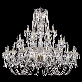 Подвесная люстра Bohemia Ivele Crystal 1402 золото арт. 1402/20+10+5/460/G