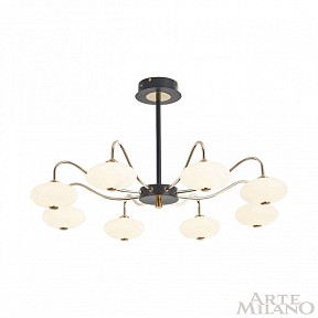 Люстра на штанге Arte Milano Neapolis-73908 золото арт. 273908/8 BK/GD