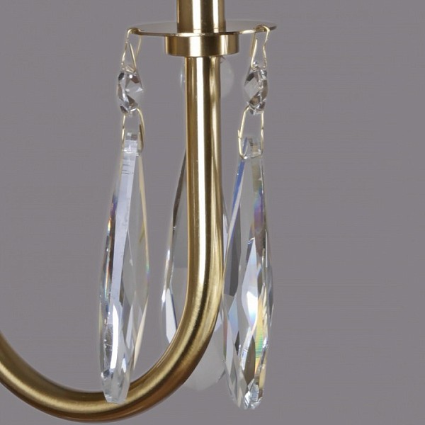Люстра на штанге ILLUMICO  латунь арт. IL5267-10PLS-25 ELITE