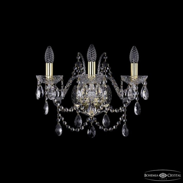 Бра Bohemia Ivele Crystal 1411 золото арт. 1411B/3/160 G