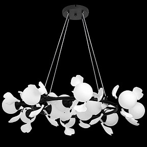 Подвесная люстра Lightstar Ceramo BW черный арт. 799127