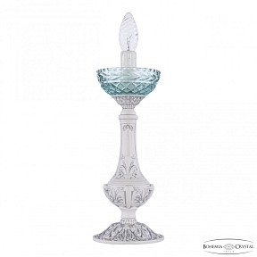 Настольная лампа декоративная Bohemia Ivele Crystal AL7801 белый арт. AL78100L/12 WMN P Birusa/M-1F