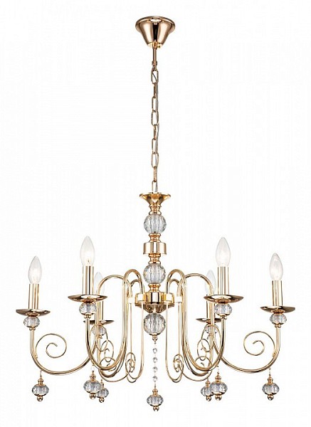 Подвесной светильник Escada Shine желтый арт. 678/6PL Gold