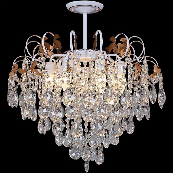 Люстра на штанге Reluce 96028 белый арт. 96028-0.3-07 WH+GOLD PN