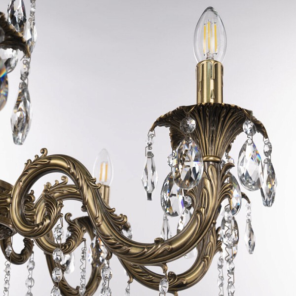 Подвесная люстра Bohemia Ivele Crystal AL7901 золото арт. AL79101/8/250 A FP