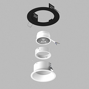 Встраиваемый светильник Lightstar Domino белый арт. D61706WMOD