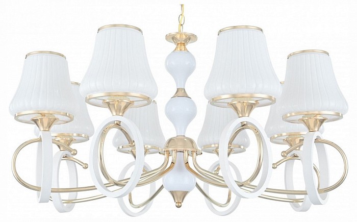 Подвесная люстра Arte Milano Florentia-2387 белый арт. 302387/8 Wh/Gd