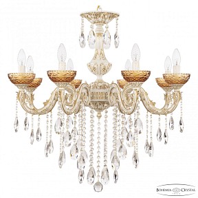 Подвесная люстра Bohemia Ivele Crystal AL7901 белый арт. AL79101/8/250 B WMG P Amber/M-1F