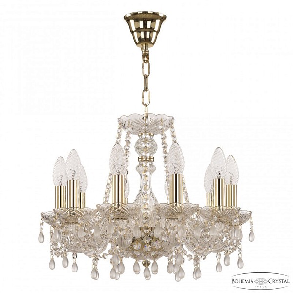 Подвесная люстра Bohemia Ivele Crystal 112 золото арт. 112/10/141 G V0300