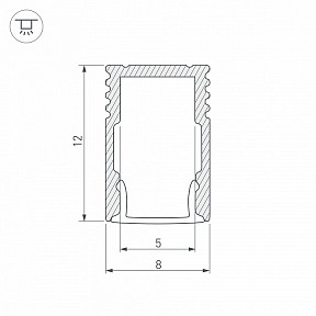 Профиль Arlight SL-MINI металл арт. 36833