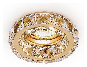 Встраиваемый светильник Ambrella Light Crystal K112 золото арт. K112 CL/G